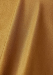 Michelle Mason - Asymmetric silk-satin mini slip dress - Yellow - US 0
