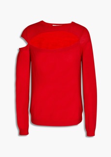 Michelle Mason - Cutout merino wool sweater - Red - M