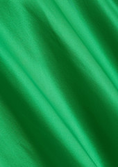 Michelle Mason - Cutout silk-satin mini dress - Green - US 10