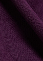 Michelle Mason - Off-the-shoulder cropped cotton-blend top - Purple - XS