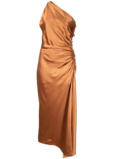 Michelle Mason one-shoulder silk dress