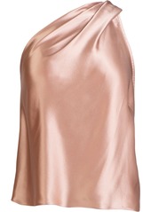 Michelle Mason one-shoulder silk top