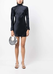 Michelle Mason open-back long-sleeves mini dress