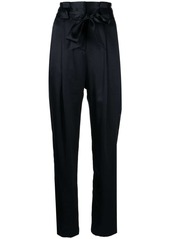 Michelle Mason pleat-detail high-waist silk trousers