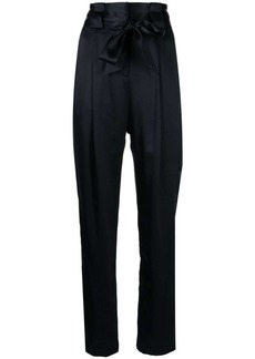 Michelle Mason pleat-detail high-waist silk trousers