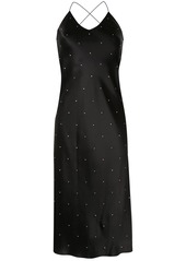 Michelle Mason rhinestone-embellished strappy dress