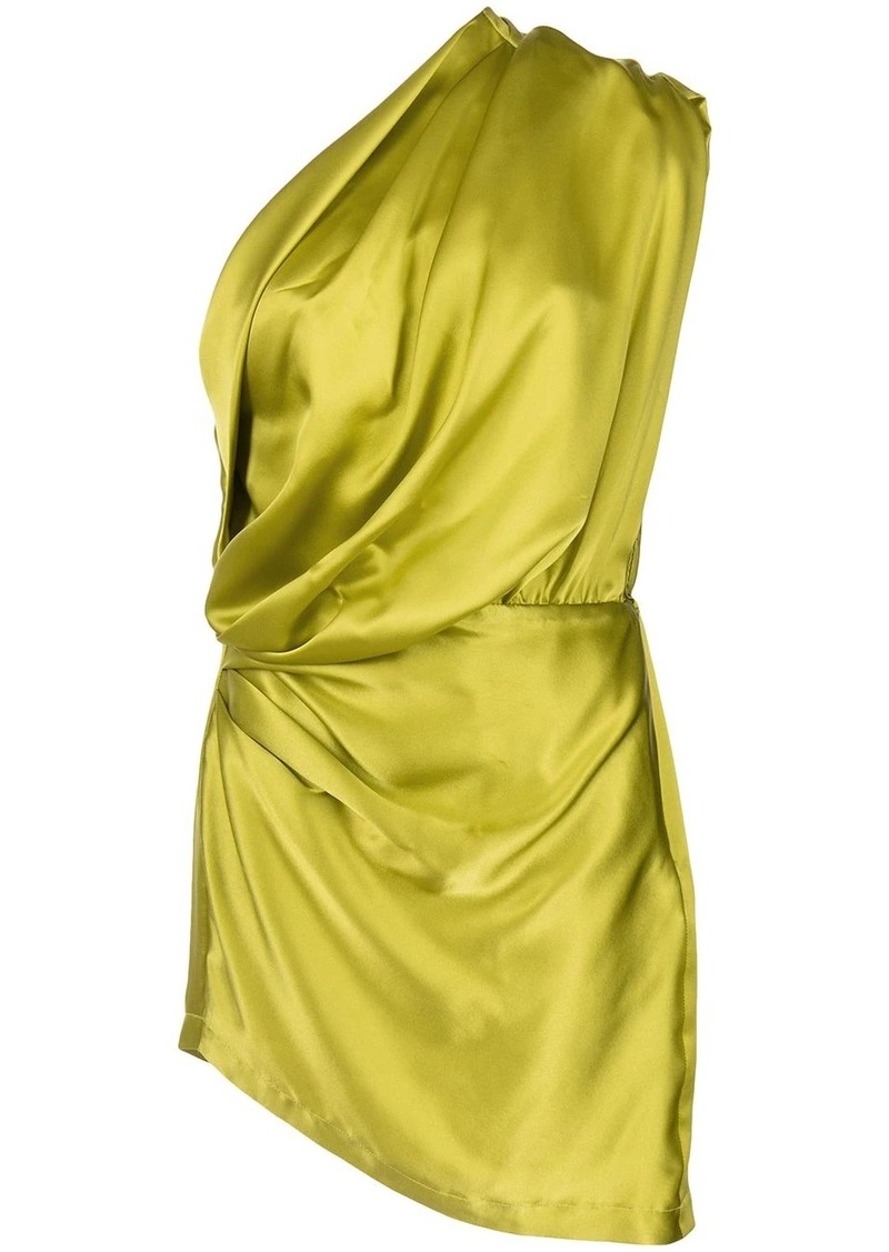Monarca insertar Relacionado Michelle Mason satin asymmetric mini dress | Dresses