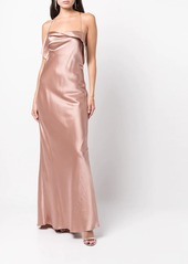 Michelle Mason silk cowl neck gown