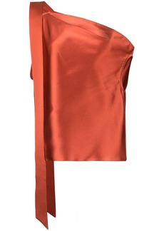 Michelle Mason silk off-shoulder top