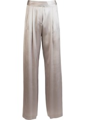 Michelle Mason silk wide-leg trousers