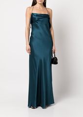 Michelle Mason square-neck silk dress
