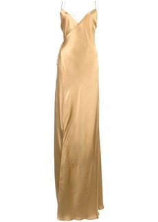 Michelle Mason strappy wrap gown