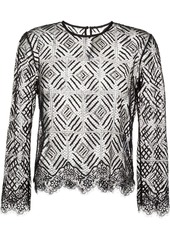 Michelle Mason three-quarter length sleeved lace top