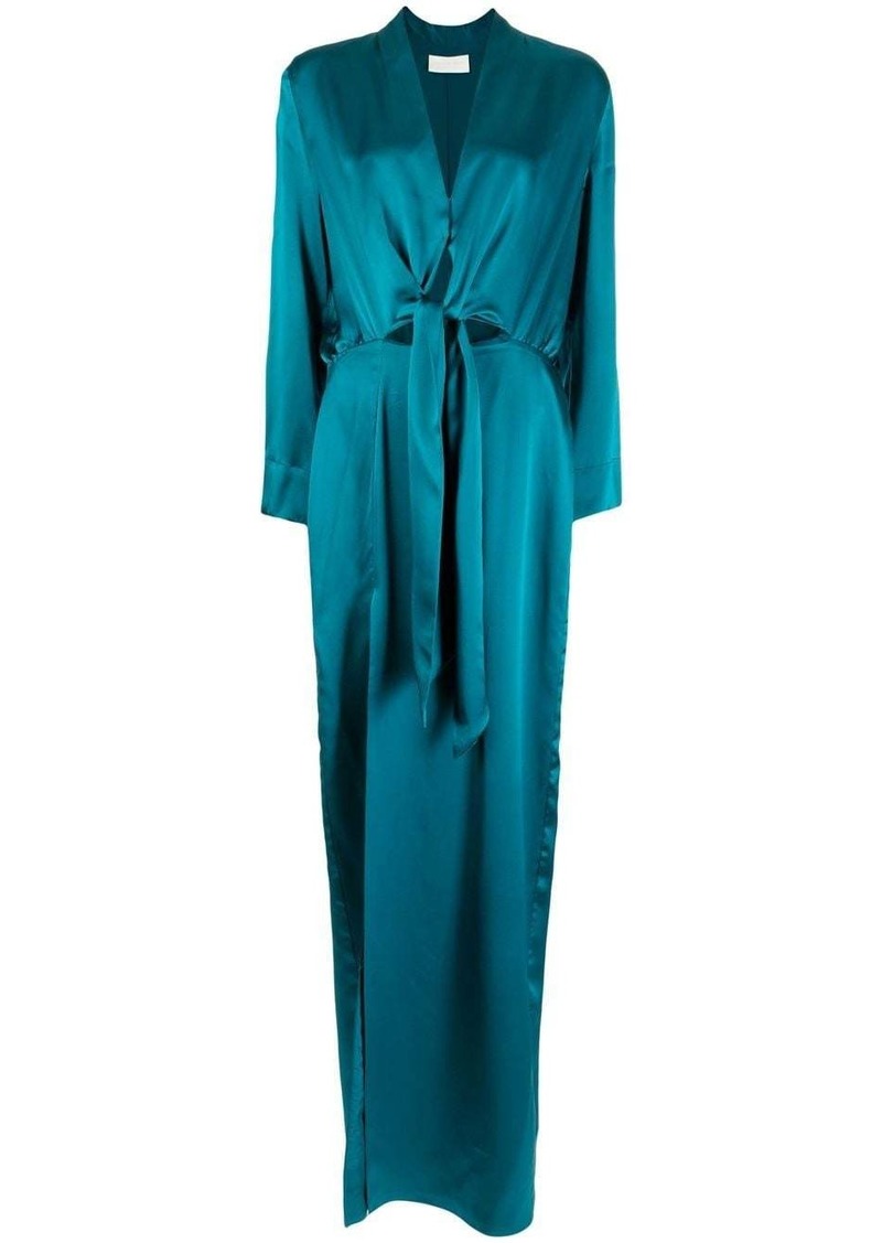 Michelle Mason tie front kimono gown