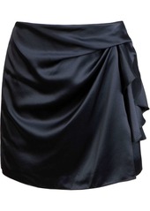 Michelle Mason tucked detail mini skirt