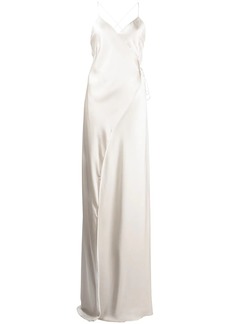 Michelle Mason wrap silk gown