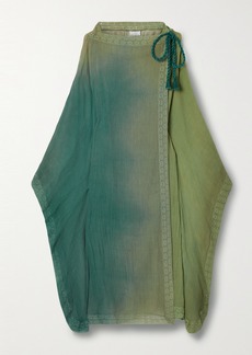 Miguelina Clio Tasseled Cotton-gauze Robe