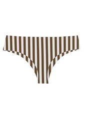 Mikoh Swimwear Bondi 2 Bottom In French Stripe Walnut