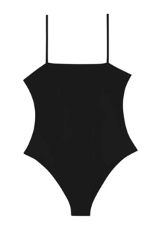 Mikoh Swimwear Malta One Piece Suqare Neck In Noir
