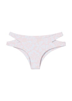 Mikoh Swimwear Puka Puka Bottom In Luau Cloud Pink