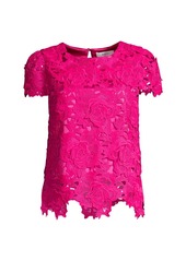 Milly 3D Floral Lace Top