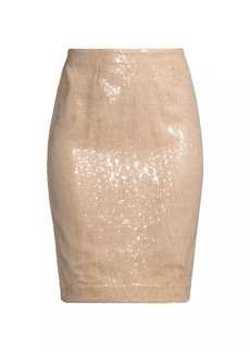 Milly Adley Sequin Pencil Skirt