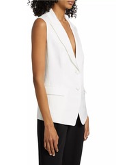 Milly Alba One-Button Blazer Vest