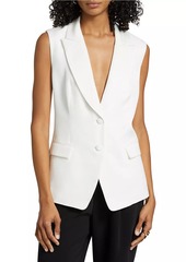 Milly Alba One-Button Blazer Vest