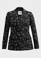 Milly Alexa Single-Button Bead & Sequin Blazer