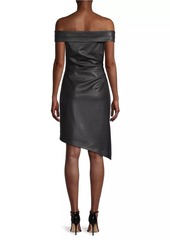 Milly Ally Vegan Leather Minidress