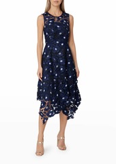 Milly Annemarie 3D Poppy Lace Sleeveless Dress