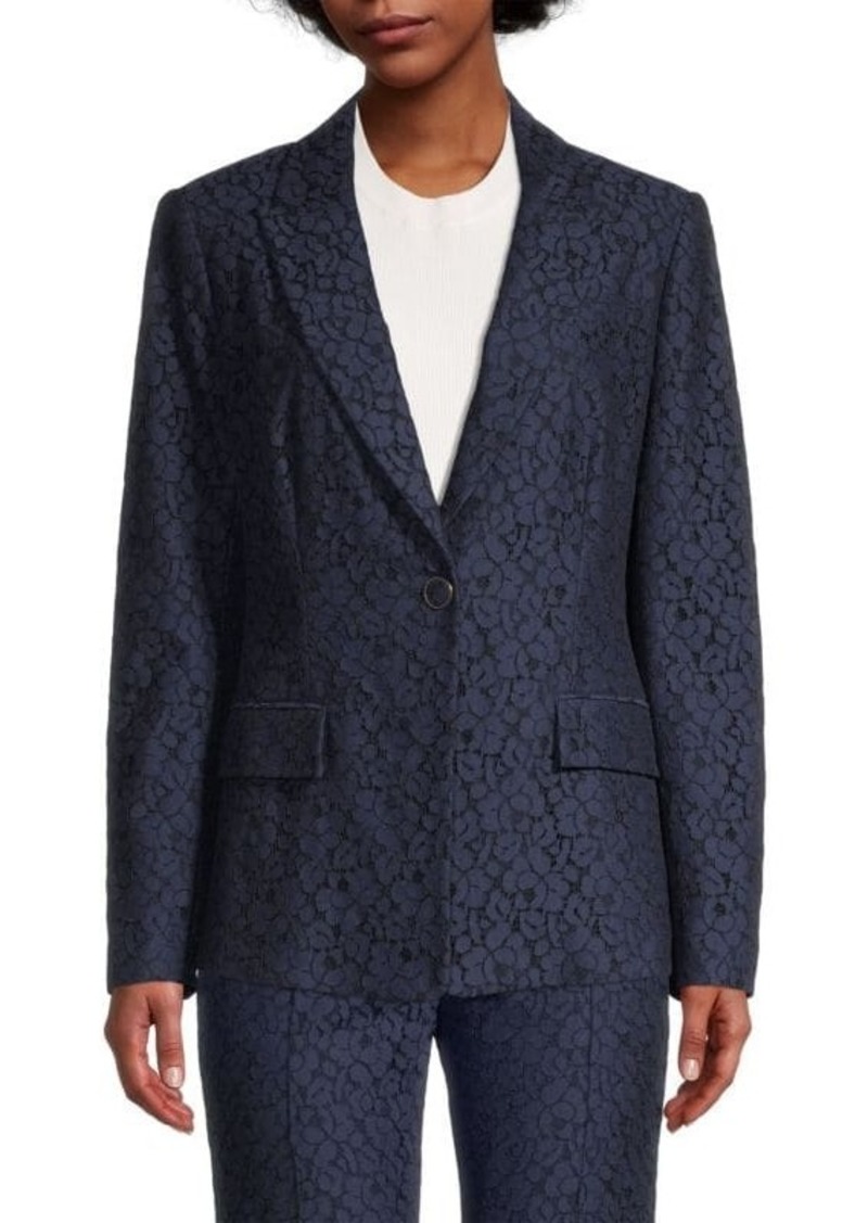 Milly Avery Floral Lace Blazer