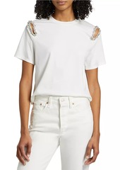 Milly Avril Crystal-Trim T-Shirt
