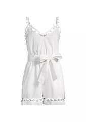 Milly Beaded Cotton Voile Romper