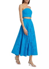 Milly Butterfly Eyelet Skirt