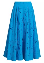 Milly Butterfly Eyelet Skirt