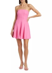 Milly Cameron Solid Linen Strapless Dress