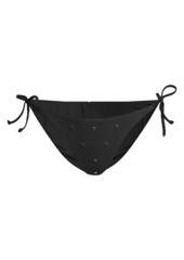 Milly Diamond Heat Crystal-Embellished String Bikini Bottom