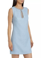 Milly Eden Bouclé Keyhole Sheath Dress