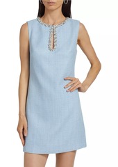 Milly Eden Bouclé Keyhole Sheath Dress