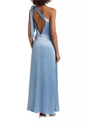 Milly Eleni Hammered Satin Dress