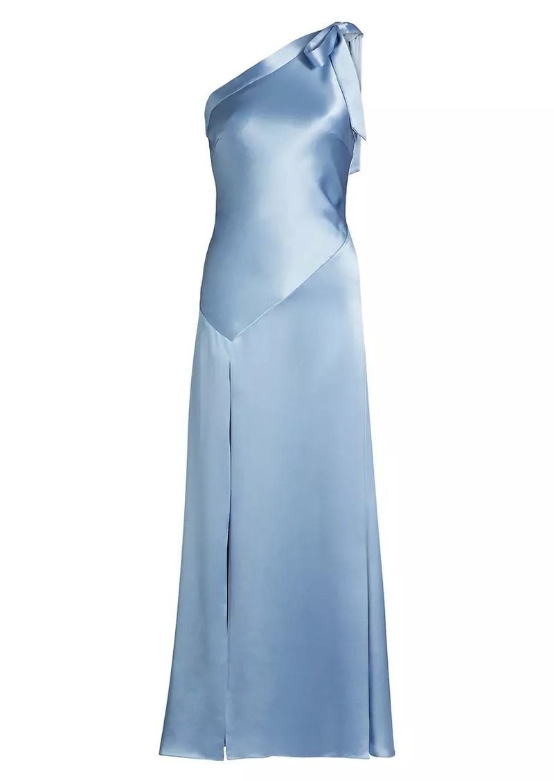 Milly Eleni Hammered Satin Dress