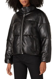 Milly Faux Leather Puffer Jacket
