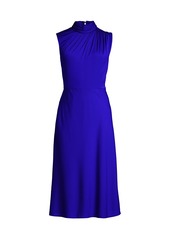 Milly Finlee Silk-Stretch A-Line Dress