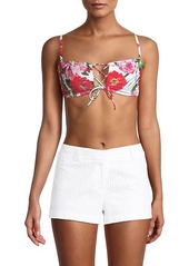 Milly Floral Bikini Top
