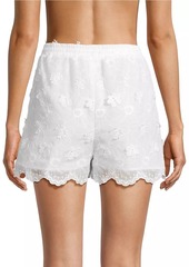 Milly Floral Eyelet Shorts