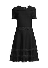 Milly Fringe Short-Sleeve Dress