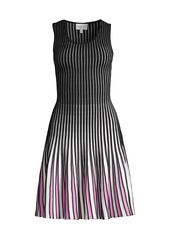 Milly Godet Stripe Knit Dress