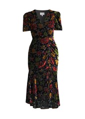 Milly Gynn Floral Burnout Dress