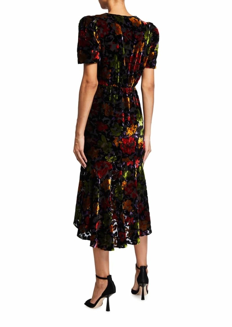 milly gynn floral burnout dress